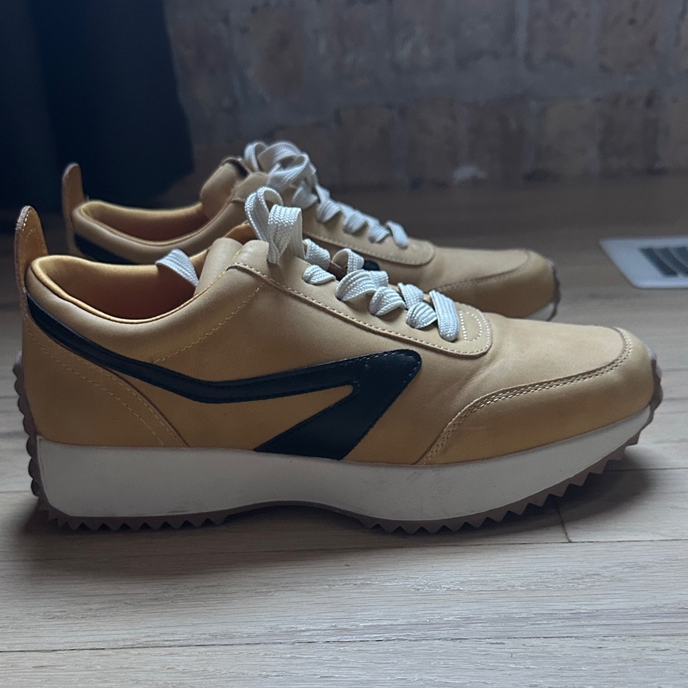 Dolce Vita Yellow and Black Athletic Shoes - Picture 2 of 5